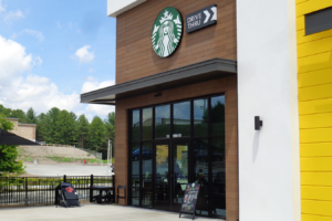 cantilevered starbucks